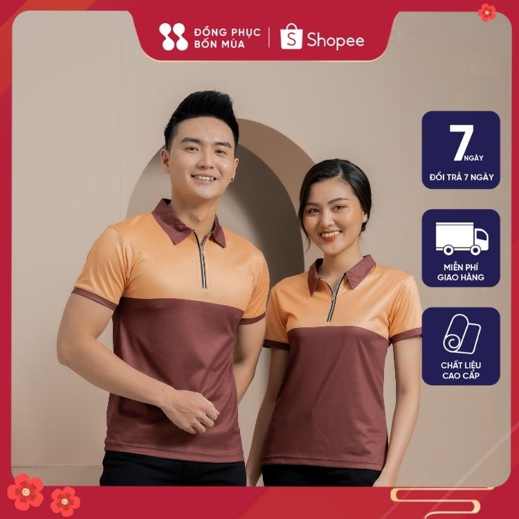 Áo Polo Nam / Nữ đẹp basic - Áo thun nam có cổ trụ bẻ,phối sọc ngang vải cá sấu cotton cao cấp hàng hiệu giá rẻ