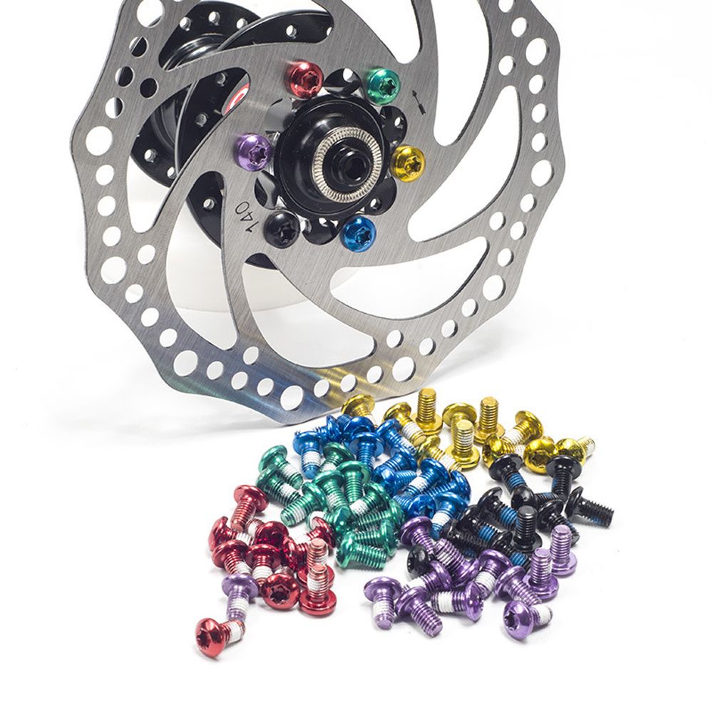 Bộ 12 ốc vít T25 bằng thép không gỉ nhiều màu M5x9mm T25 cho xe đạp leo núi