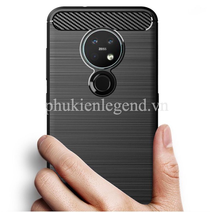Ốp lưng chống sốc Vân Sợi Carbon RUGGER ARMOR dành cho Nokia 7.2