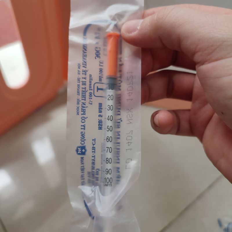 (Q1-HCM) (10 Cây) Kim Tiêm Insulin Sử Dụng Một Lần Vinahankook - Kim Tiêm Tiểu Đường 1cc - Dùng Trong Thẩm Mỹ Spa