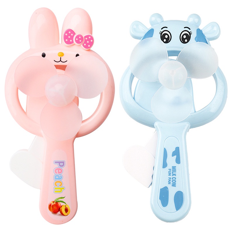 Quạt cầm tay QUALITELL mini kiểu dáng hoạt hình dễ thương cho bé