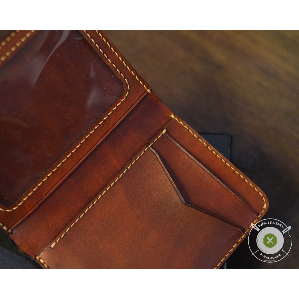 Ví nam cao cấp, Ví da màu Patina độc đáo,Hàng thủ công, Bảo hành 5 năm