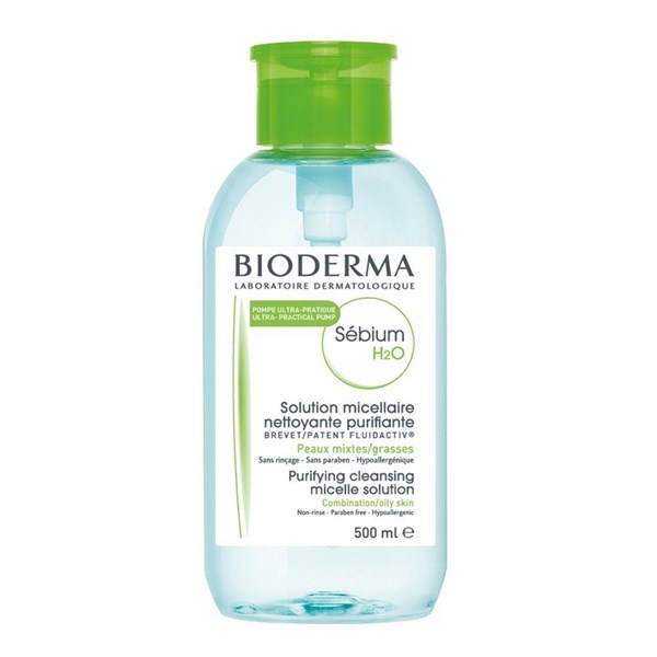 Nước Tẩy Trang Bioderma Hồng, Xanh Crealine H2O 500ML Limited .