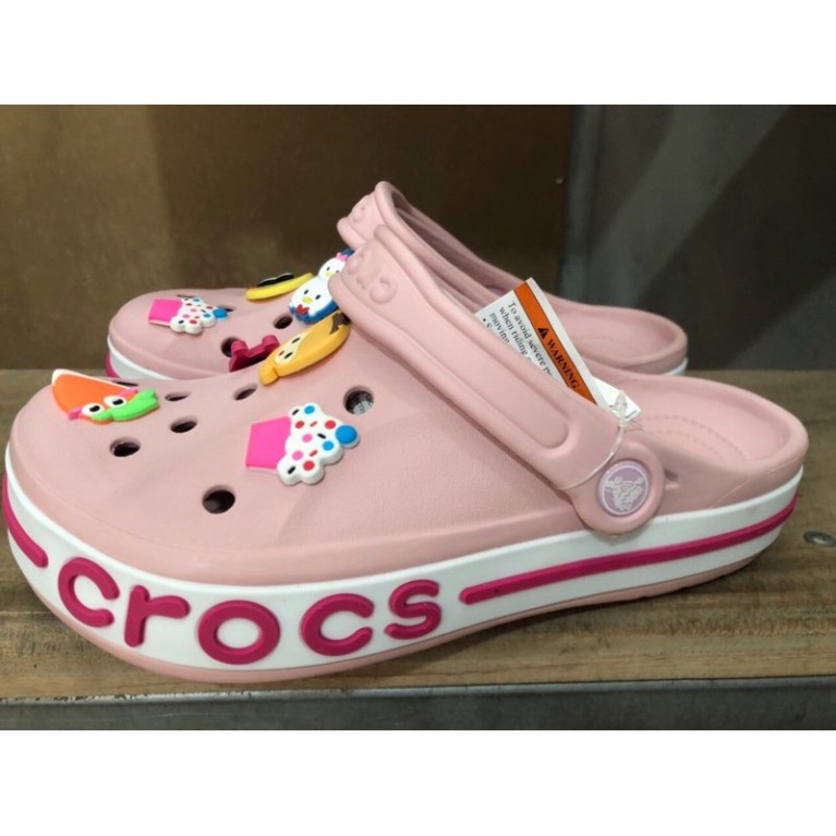 dép Cross đế bánh mì hồng nhạt DEPCrossD2U1 tặng thêm 12 sticker cross