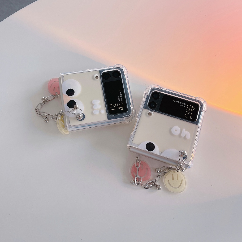 Ốp Điện Thoại TPU Dẻo Họa Tiết Hoạt Hình Biểu Cảm Vui Nhộn Chống Sốc Cho Samsung z Flip 3 5G Galaxy z Flip 3