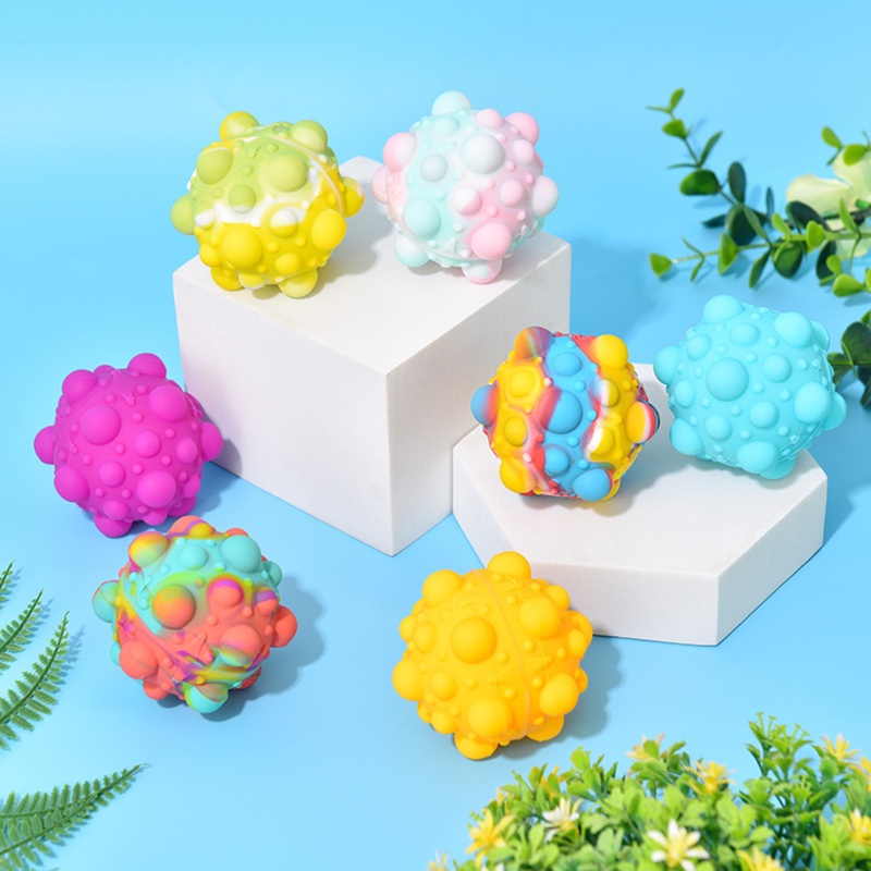 Wmmb Đồ Chơi Nút Nhấn Bong Bóng Bằng Silicone Vui Nhộn Giảm Căng Thẳng Cho Người Lớn Và Trẻ Em