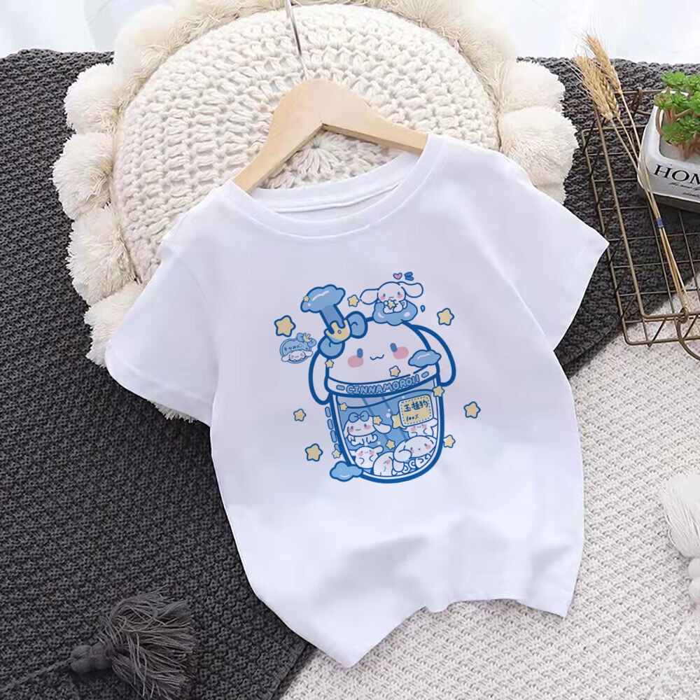 Áo Thun In Hình Cinnamoroll Thời Trang Dành Cho Bé Gái