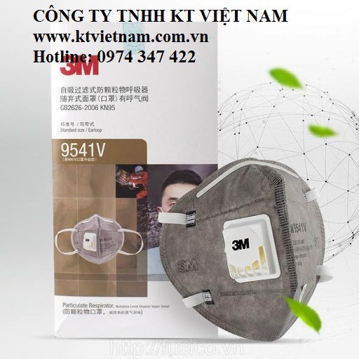 Khẩu trang 3M 9541V KN95 than hoạt tính AS/ANZS P2