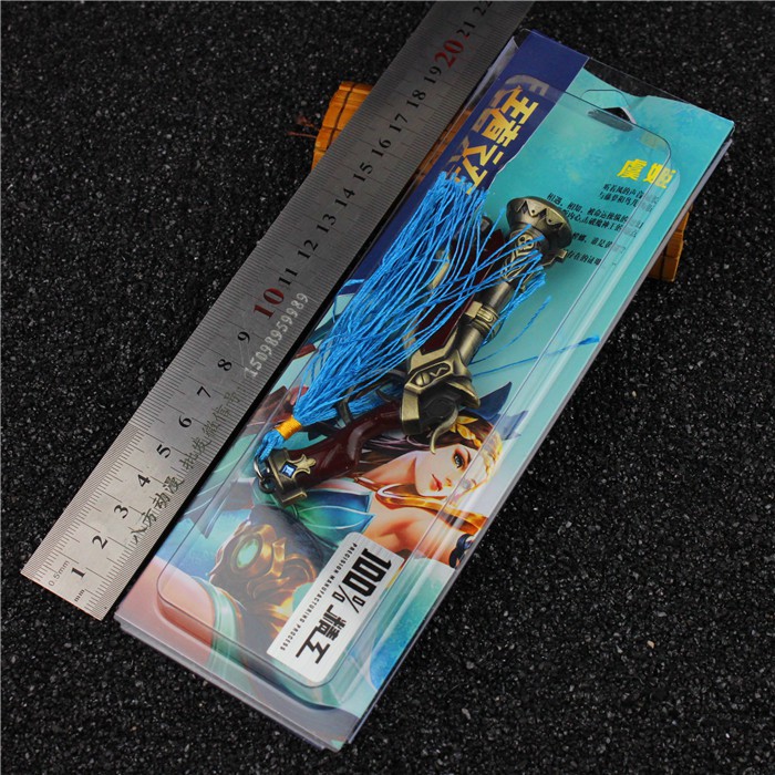 [12cm] Mô hình móc khóa thép nguyên khối Súng Violet trong game Liên quân Mobile Arena of Valor