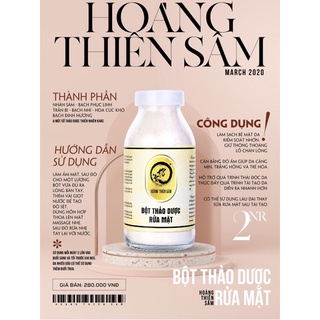 Bột Thảo Dược Rửa Mặt Hoàng Thiên Sâm