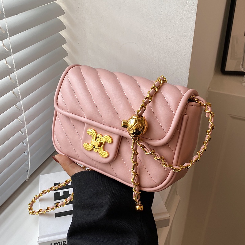 Túi Đeo Chéo Hình Vuông Cỡ Nhỏ Phối Dây Đeo Sợi Xích Kiểu Hàn Quốc Thời Trang Mùa Hè Hàng Mới 2022 Dành Cho Bạn Nữ