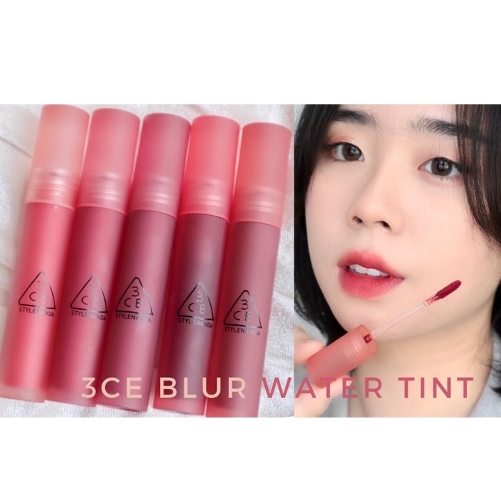 Son Tint 3CE Blur Water Tint/Son Kem Cho Viền Môi Mờ ảo
