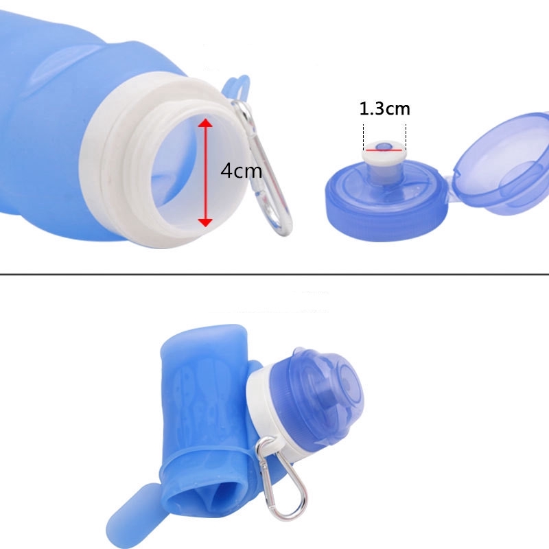 Silicone Bình Nước Silicon Có Thể Gấp Gọn Tiện Dụng Mang Theo Du Lịch