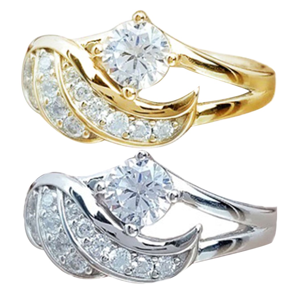 Nhẫn Hình Cánh Thiên Thần Đính Đá Thời Trang Dành Cho Nữ