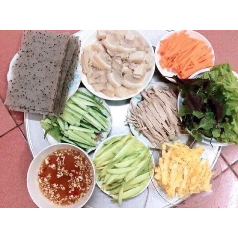 Bánh Tráng Nhúng Mè Đen