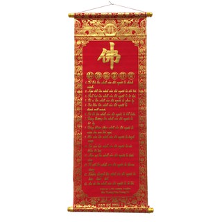 Liễn 14 ĐIỀU PHẬT DẠY dài 90cm trang trí Tết