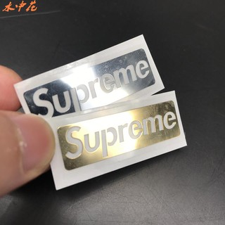 Miếng Dán Logo supreme Bằng Kim Loại Siêu Mỏng Trang Trí Điện Thoại