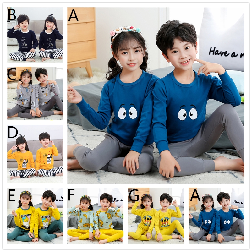 Bộ Đồ Ngủ 2 Món Bằng Cotton Cho Bé Gái 2-15 Tuổi