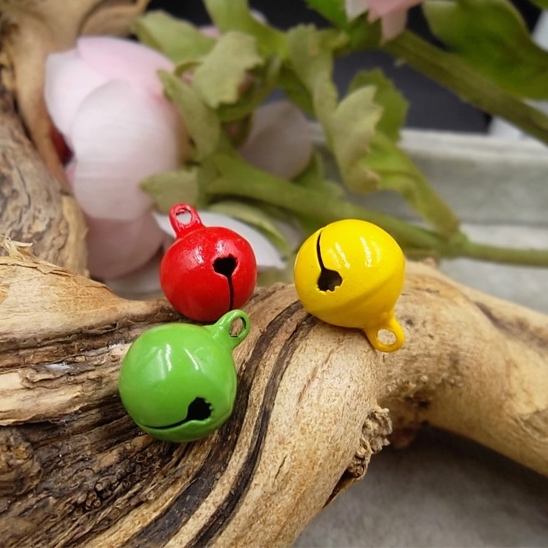 Set 10 / 30 / 50 / 80 / 100 chuông nhiều kích cỡ màu sắc ngẫu nhiên trang trí giáng sinh