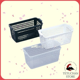 Giỏ nhựa đựng đồ Inomata cỡ nhỏ đựng đồ dùng gia đình Nhật Bản - Tetuchan Store