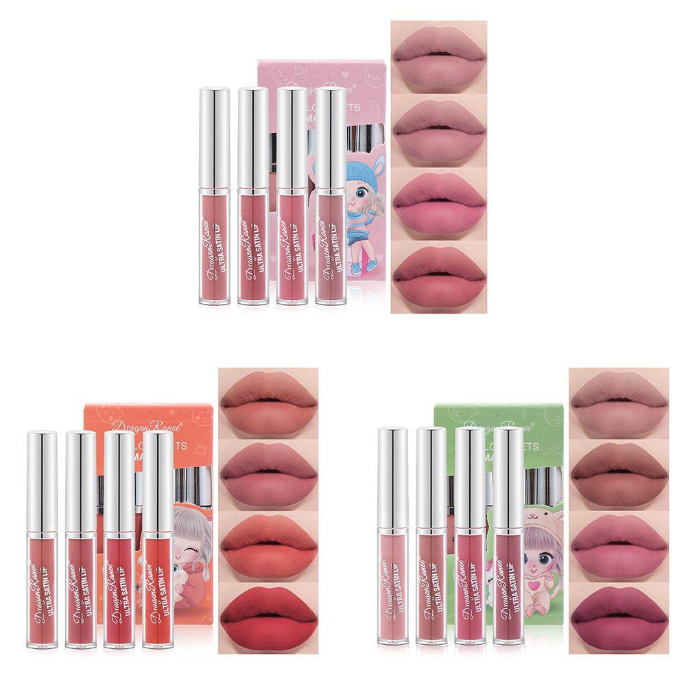 ROSE Bộ Son Kem Lì Lâu Trôi Chống Dính Cốc Khi Uống Nước