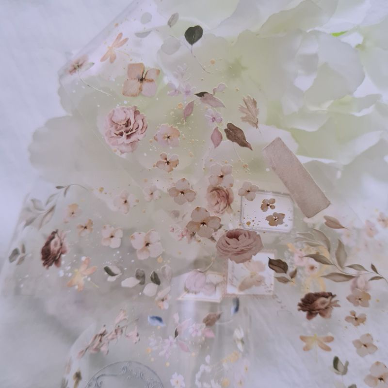 Krisna.room ♡ Hãng Heartly Paper- 1 chu kì 60cm cuộn băng dán hình hoa Lullaby