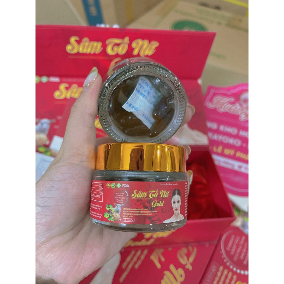 Viên Uống Sâm Tố Nữ Gold Chính Hãng 100% Hộp 3 Lọ x15v