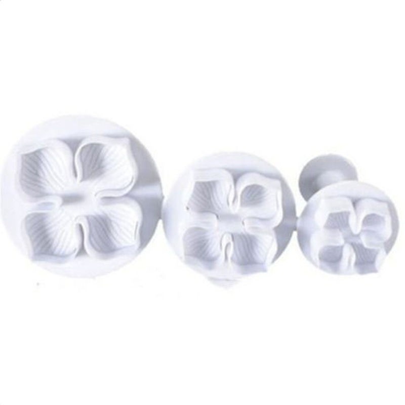 Set 3 Khuôn Cắt Kẹo Mềm Trang Trí Bánh Tạo Hình Hoa Cẩm Tú Cầu