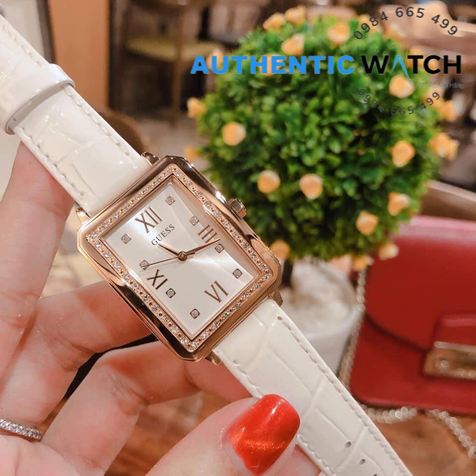 Đồng Hồ Nữ Guess Chipu U0841L5 Dây Da Trắng Chính Hãng