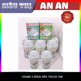 COMBO 5 Bóng đèn led tích điện SMART CHARGE TIDILED 12W bóng tròn, tiện lợi, an toàn cho người sử dụng...