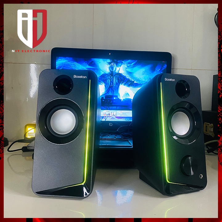Loa máy tính bluetooth để bàn có dây 2.0 BOSSTON Z203BT loa laptop gaming