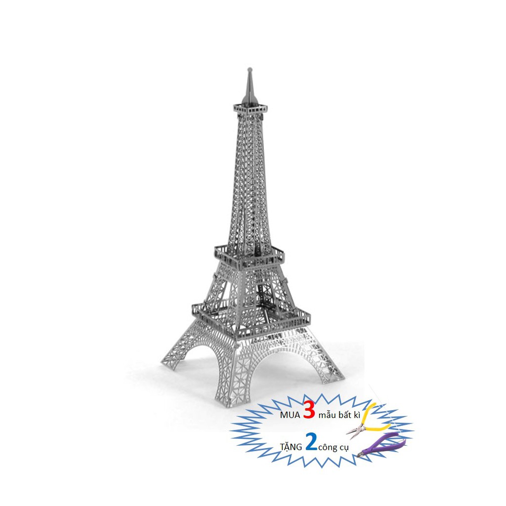 Mô Hình Lắp Ghép kim Loại 3D Tháp Eiffel - Paris