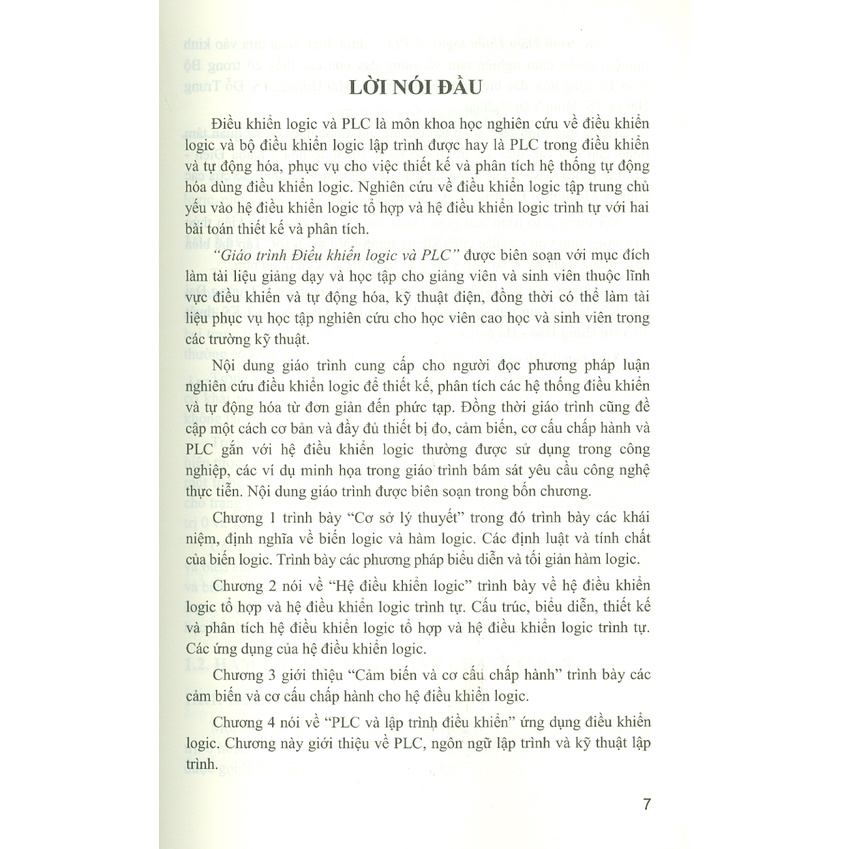 Sách - Giáo Trình Điều Khiển Logic và PLC
