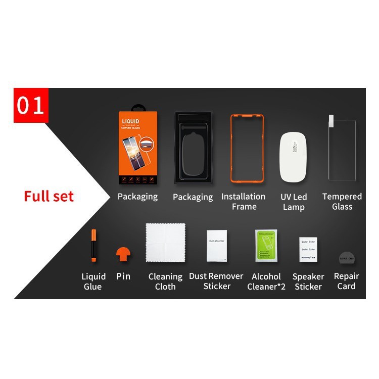 Kính cường lực che phủ toàn màn hình TMAX UV dành cho Huawei P60 Pro Mate 50 40 30 20 Pro P50 P40 P30 Pro + 5G T MAX
