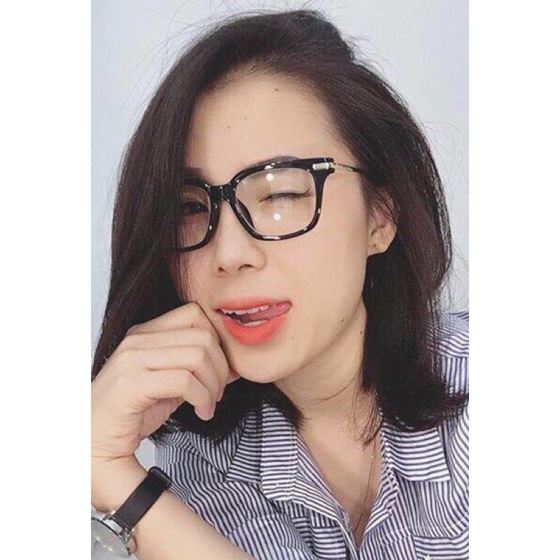 KÍNH CÓ ĐỘ Mắt Kính Cận Thời Trang Phom Vuông Nhận Lắp Độ Theo Yêu Cầu KL
