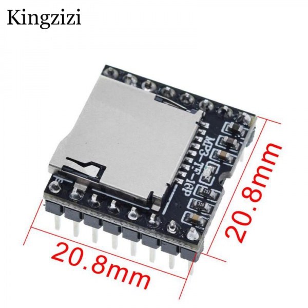 Mô Đun Máy Nghe Nhạc MP3 mini MP3 Hỗ Trợ Thẻ TF U-disk IO/ad Cho Arduino DIY