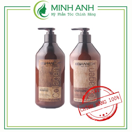 Cặp Dầu gội xả Top Haneda collagen siêu mượt 785ml