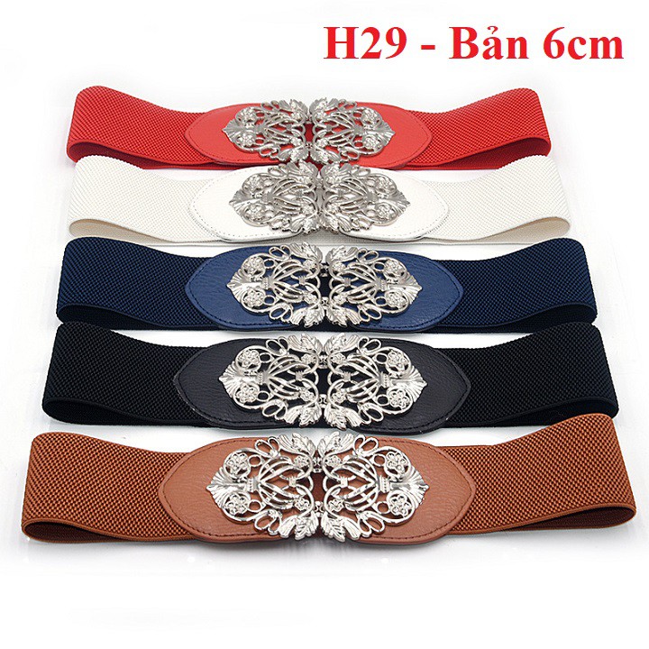 Đai váy nịt đầm bản 6cm H29