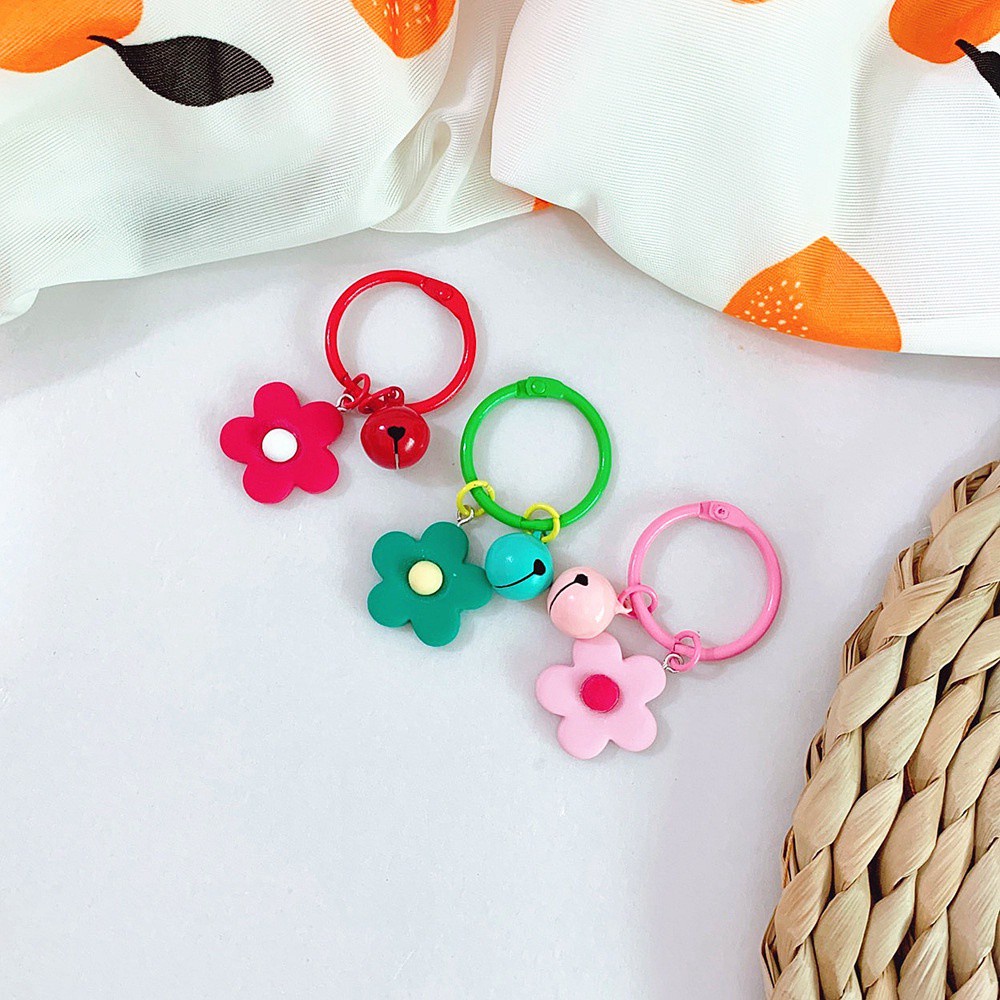 Móc Khóa Hình Bông Hoa Makaron Kiểu Nhật Bản Dễ Thương