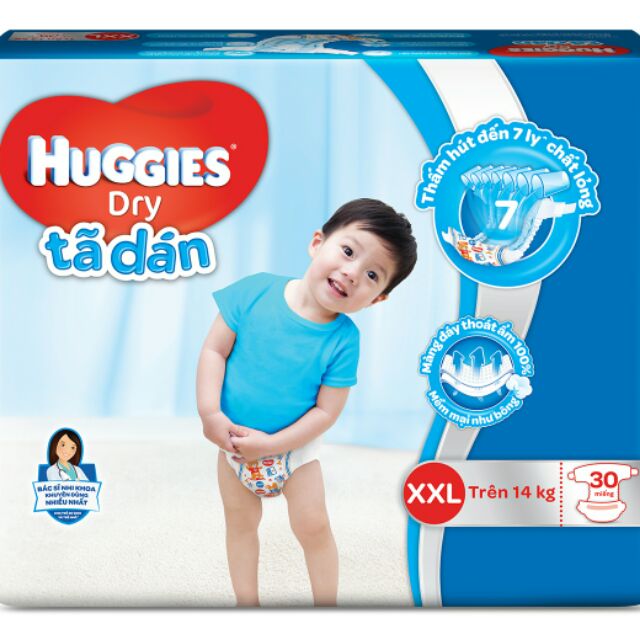 Tả Dán Huggies XXL56 miếng Mẫu Mới nhất