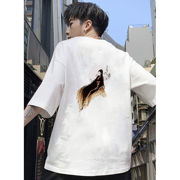 Áo thun unisex form rộng Nhật Bản đẹp độc lạ phong cách cá tính vải dày mịn 2019T2316