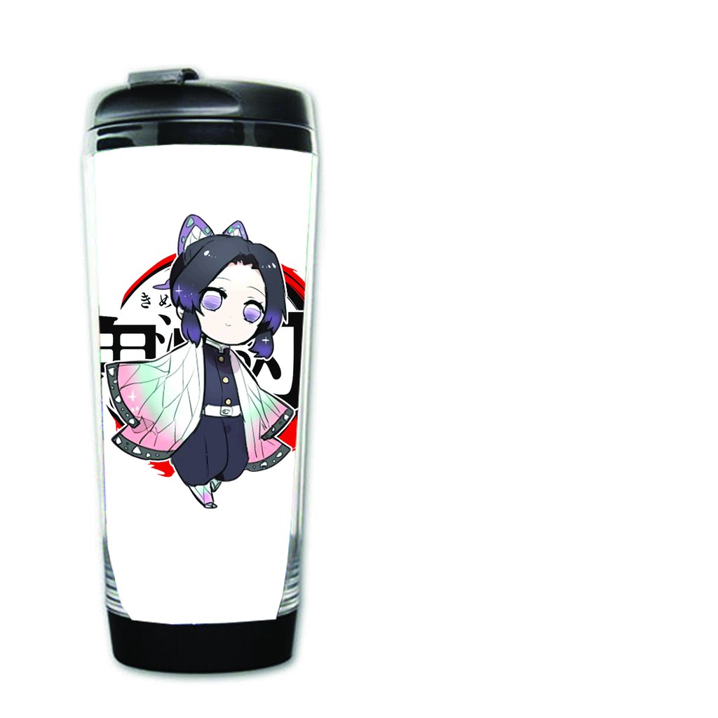 Bình nhựa đựng nước in hình  KIMETSU NO YAIBA THANH GƯƠM DIỆT QUỶ anime chibi tiện lợi dễ thương xinh xắn M5