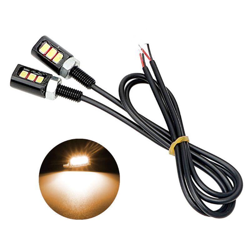 Set 2 đèn xi nhan 12V 3W 5630 SMD 3 LED chuyên dụng cho xe hơi xe máy
