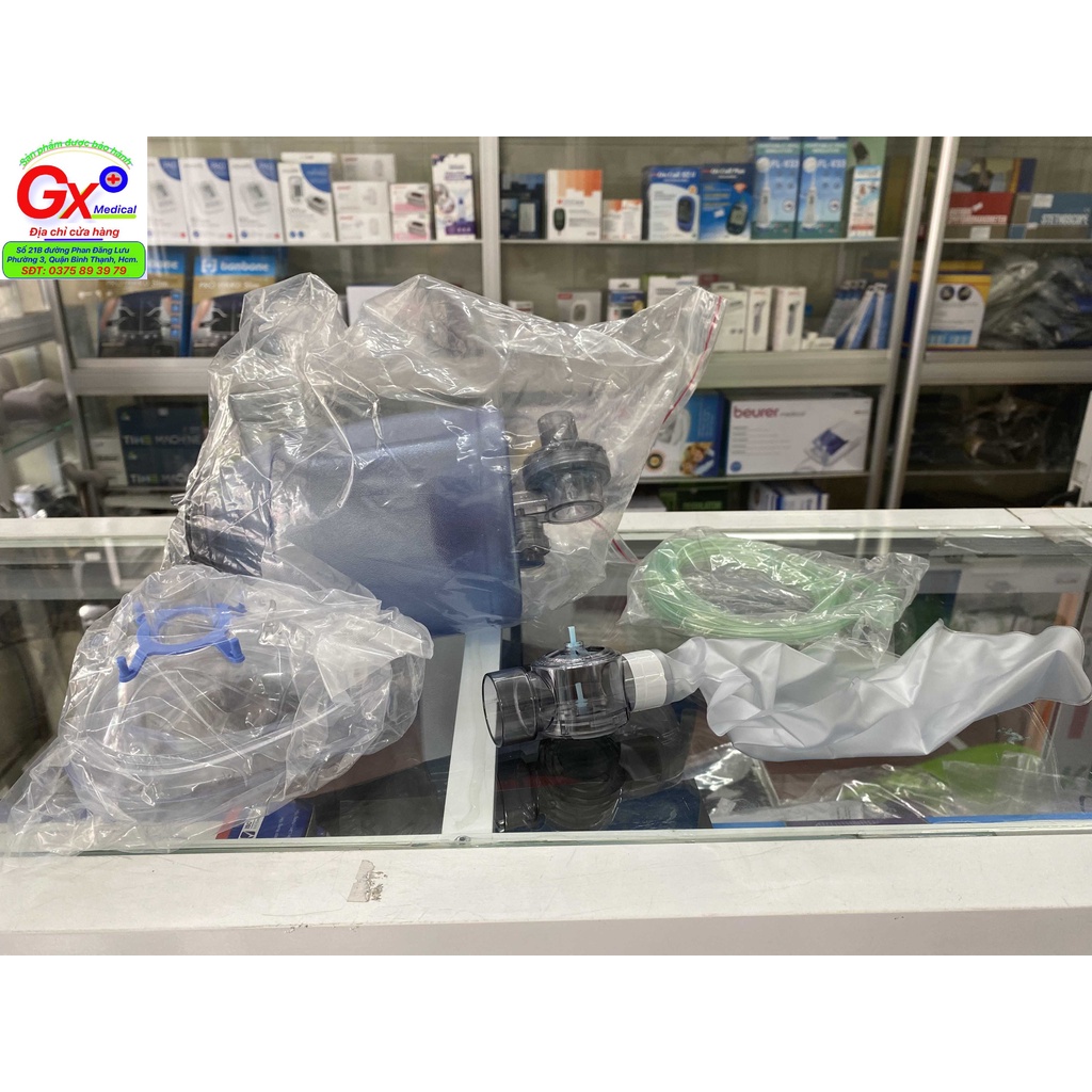 Bộ bóng bóp giúp thở cấp cứu -lớn