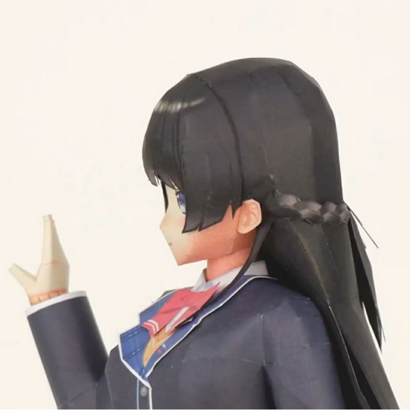 mô hình giấy anime girl [Japanese Virtual YouTuber] Tsukino Mito