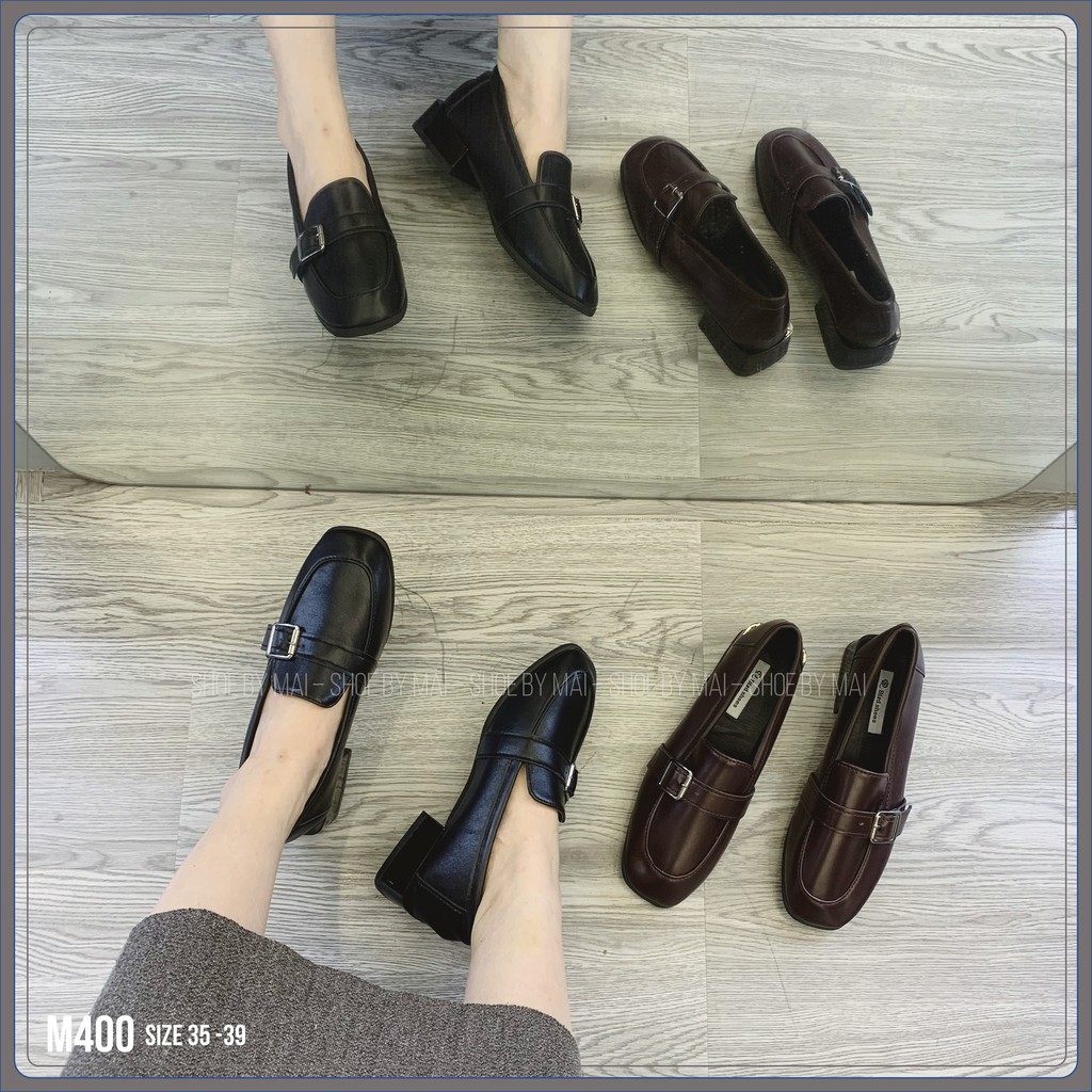 Giày lười nữ, giày nữ đi học M400 SHOEBYMAI