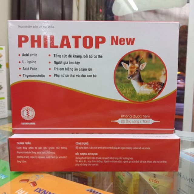 PHILATOP DÙNG CHO TRẺ BIẾNG ĂN CHẬM LỚN (hộp 20 ống)