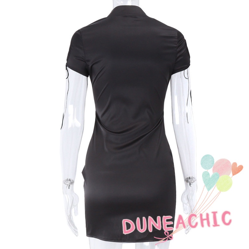 DUNEA Đầm body dây thắt quyến rũ thời trang dành cho nữ