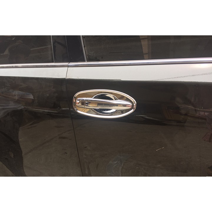 Bộ 4 ốp hõm cửa xe Nissan X-Trail 2016 đến 2020 Mạ Crom cao cấp