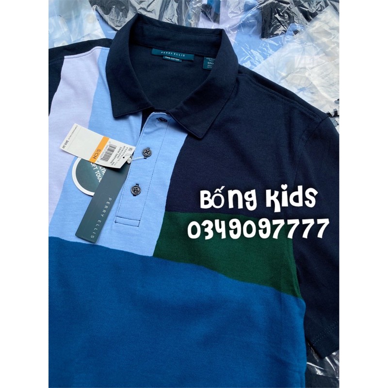 Áo Polo Nam Phối Màu Xanh P3rryEliss | BigBuy360 - bigbuy360.vn